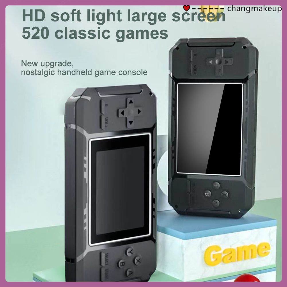 Máy chơi game cầm tay giao diện AV OUT TV 520 trò chơi video cổ điển trong 1 bỏ túi nhỏ gọn