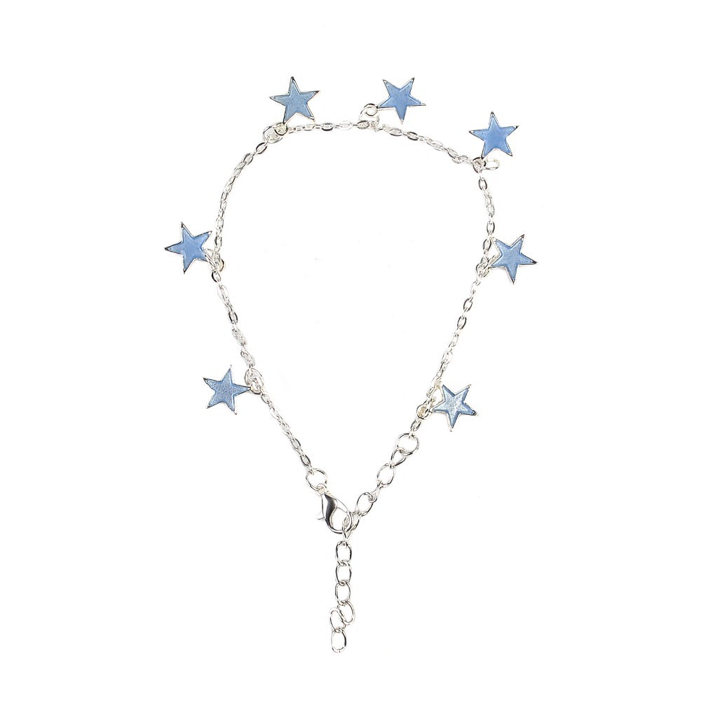 Lắc chân đính đá dạ quang thiết kế đơn giản