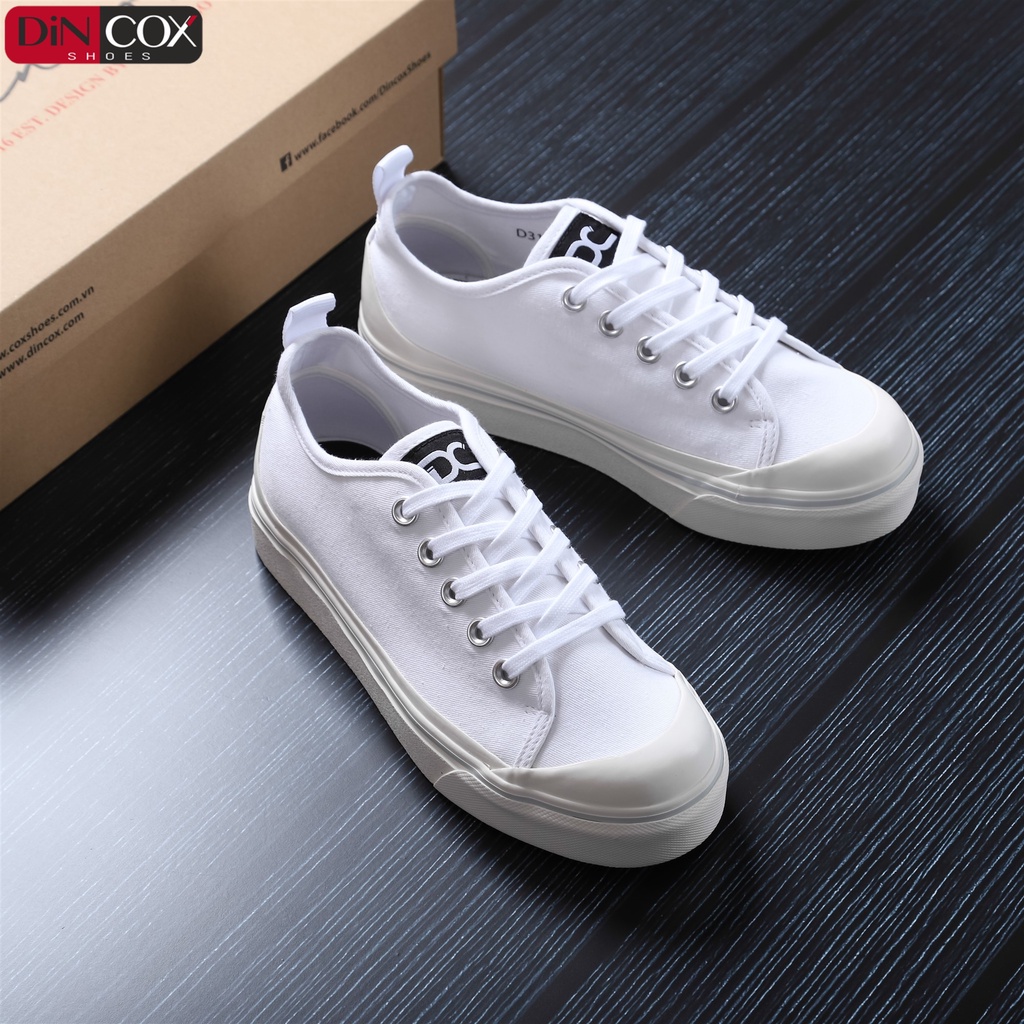 Giày Sneaker Vải Nữ DINCOX D31 Năng Động Nữ Tính White