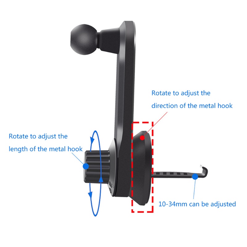 Giá Đỡ Điện Thoại Di Động Gắn Lỗ Thông Gió Xe Hơi lidu1 17mm