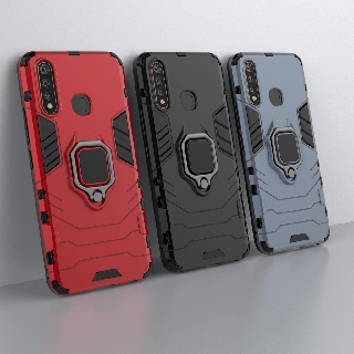 Ốp lưng Vivo Y19 chống sốc Iron Man gắn giá đỡ iring hỗ trợ xem video, chống va đập mạnh