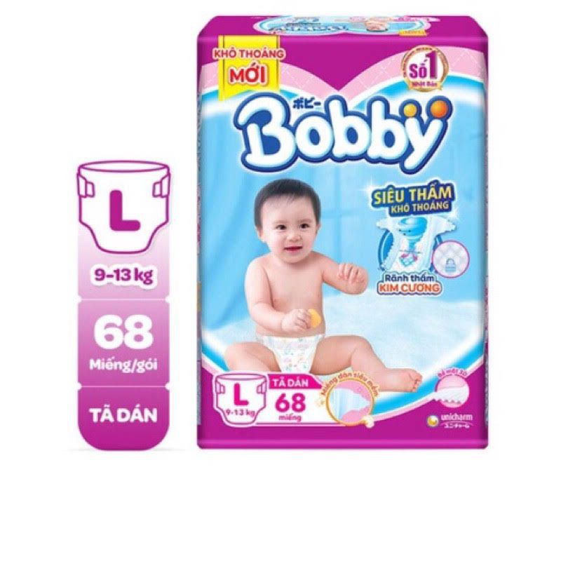 (TẶNG KHĂN ƯỚT BOBBY 100M) Tả Dán Bobby L68