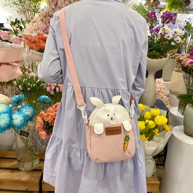 Túi Đeo Chéo Hình Thỏ Dễ Thương Đựng Điện Thoại Dành Cho Nữ