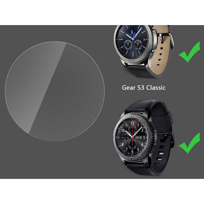 Bộ 2 Dán cường lực đồng hồ Samsung Gear S3 Classic/ S3 Frontier/ Galaxy Watch 46mm