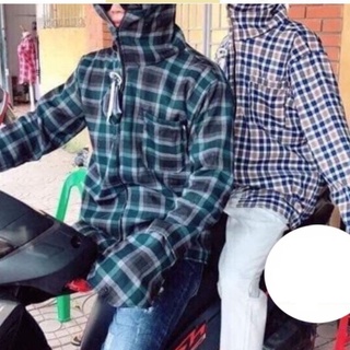 Áo Chống Nắng Kẻ Caro Nam Nữ 2 Lớp FORM DÀI RỘNG, THOẢI MÁI KHI ĐI XE MÁY