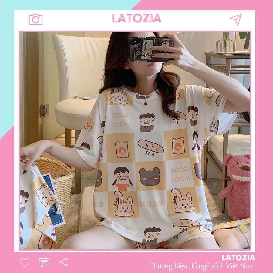 Bộ Đồ Ngủ Nữ Pijama Đồ Ngủ Nữ Cotton Mặc Nhà Dễ Thương Thun Mềm Mịn BDN05