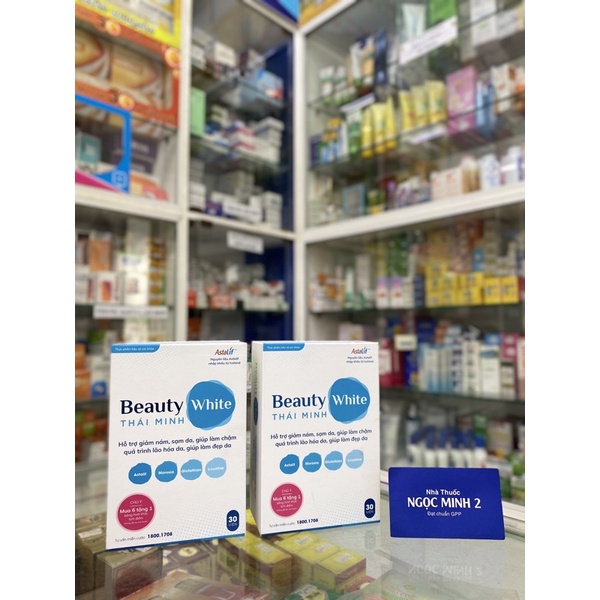 ✅ [Chính Hãng] Beauty White Thái Minh - Viên trắng da Thái Minh-Hỗ Trợ Giảm Nám Sạm Da, Làm Chậm Quá Trình Lão Hóa Da