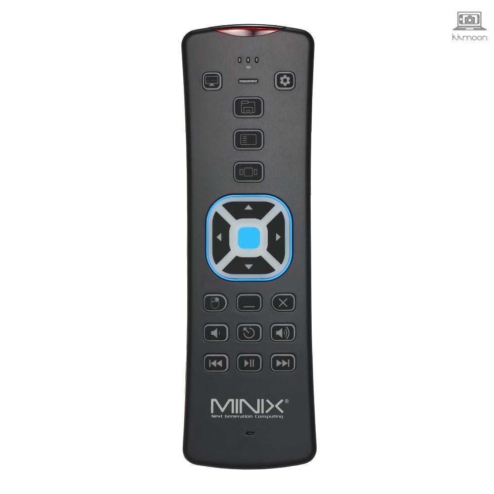 MINIX NEO W2 2.4 GHz MINI Wireless Keyboard Windows 2-in-1 Remote Control for Windows 10 MINI PC Home Theater Computer Black