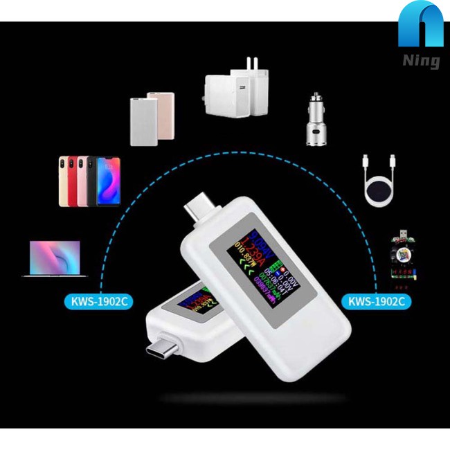 Thiết Bị Kiểm Tra Dòng Điện Usb Màn Hình Màu Kỹ Thuật Số 0.96-inch Loại c 24-pin