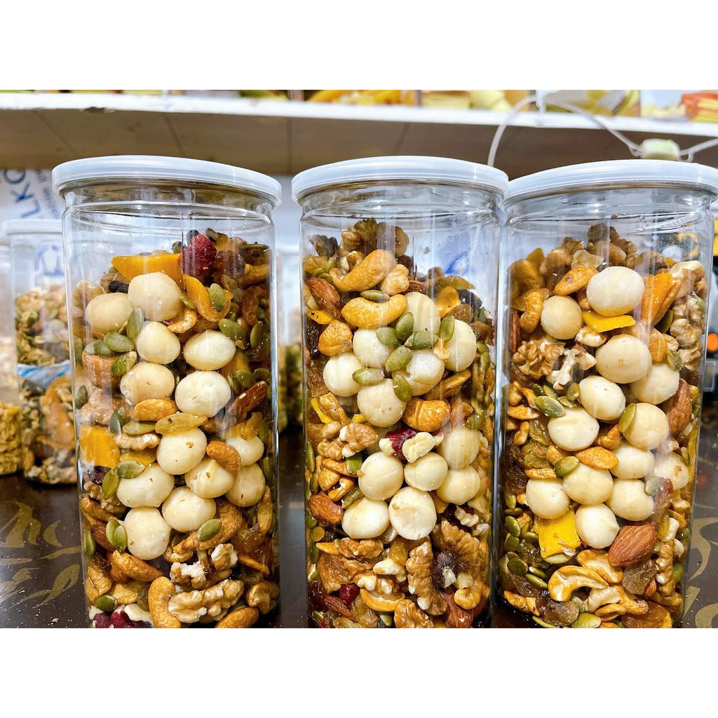Granola Siêu hạt Macca ăn kiêng ngũ cốc giảm cân dinh dưỡng nhiều hương vị dinh dưỡng cho người tập gym, yoga, zumba