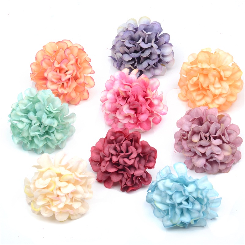 Set 5 Bông Hoa Cẩm Tú Cầu Giả Dùng Để Trang Trí Tiệc Cưới / Làm Đồ Thủ Công