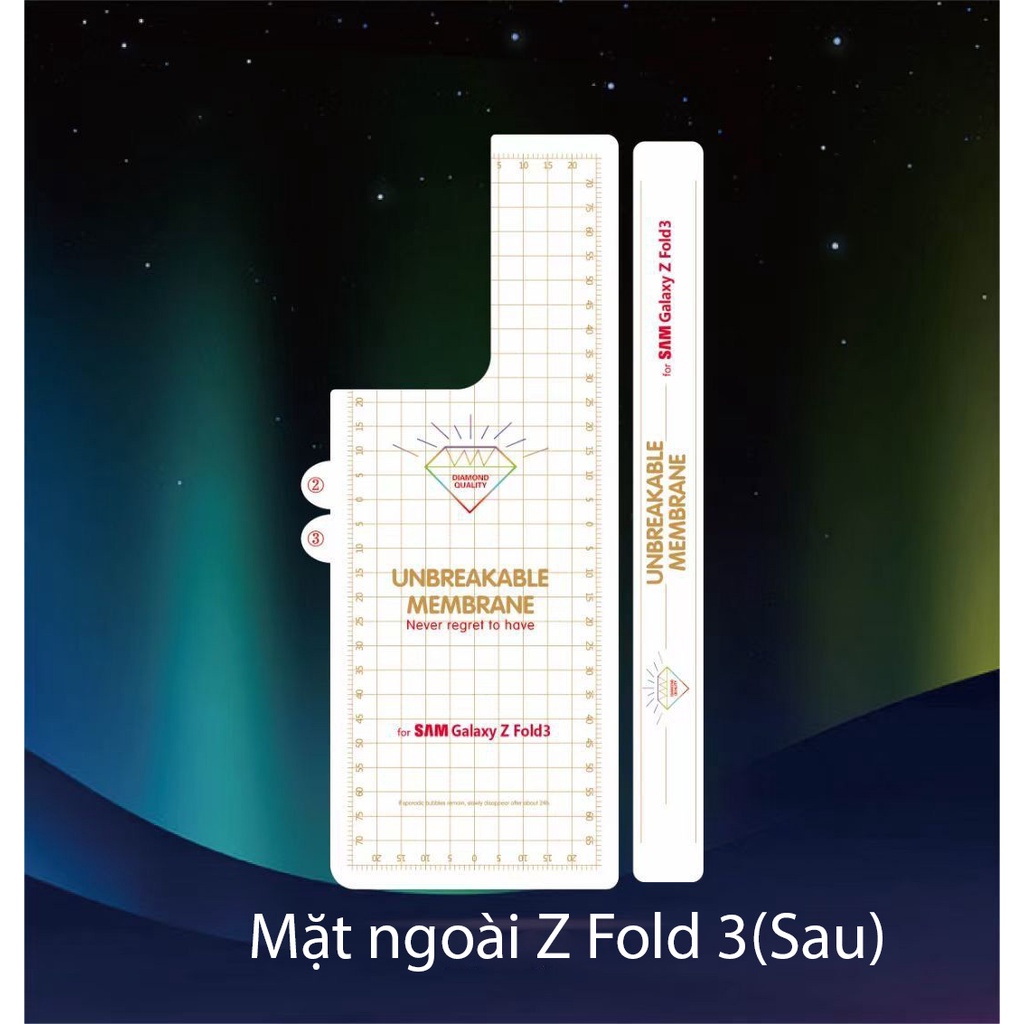 Miếng dán PPF Samsung Z Fold 2 / Z Fold 3 / Z Fold 4 dán trong suốt