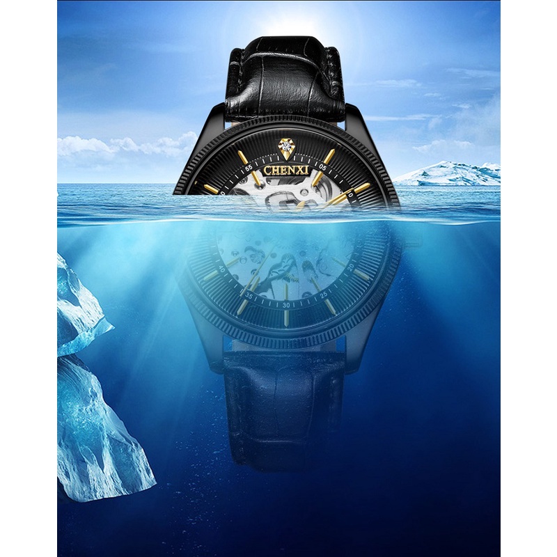 Đồng Hồ Cơ Tự Động CHENXI Chống Nước Sang Trọng Cho Nam