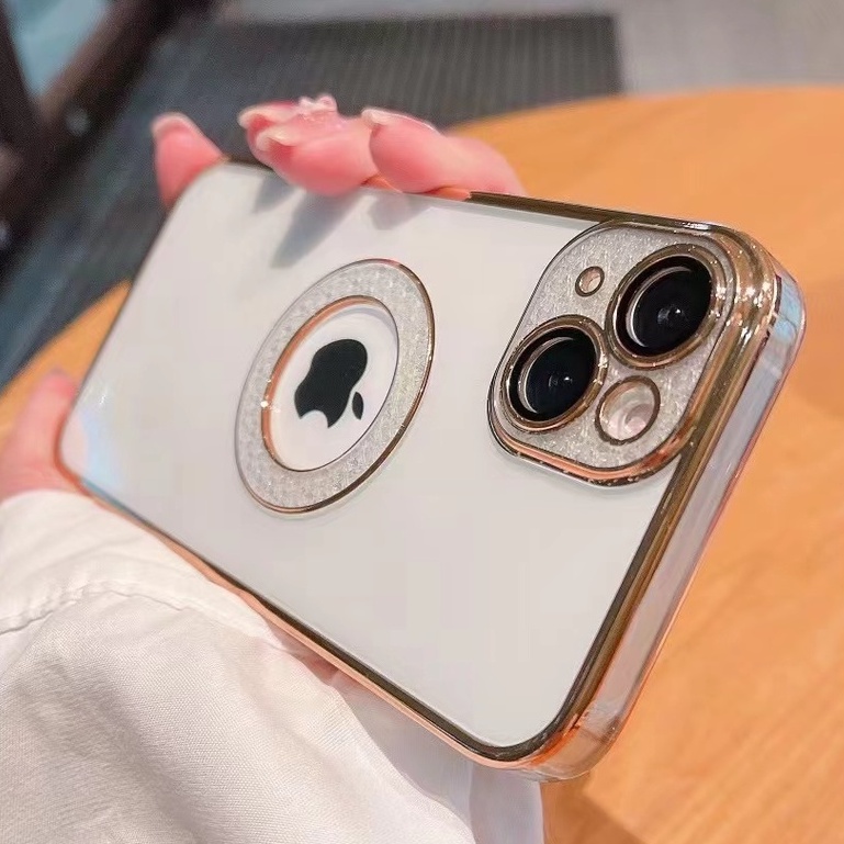 Ốp Điện Thoại Mềm Đính Pha Lê Hít Nam Châm Cho iPhone 13 Pro Max 12 11 Pro Max
