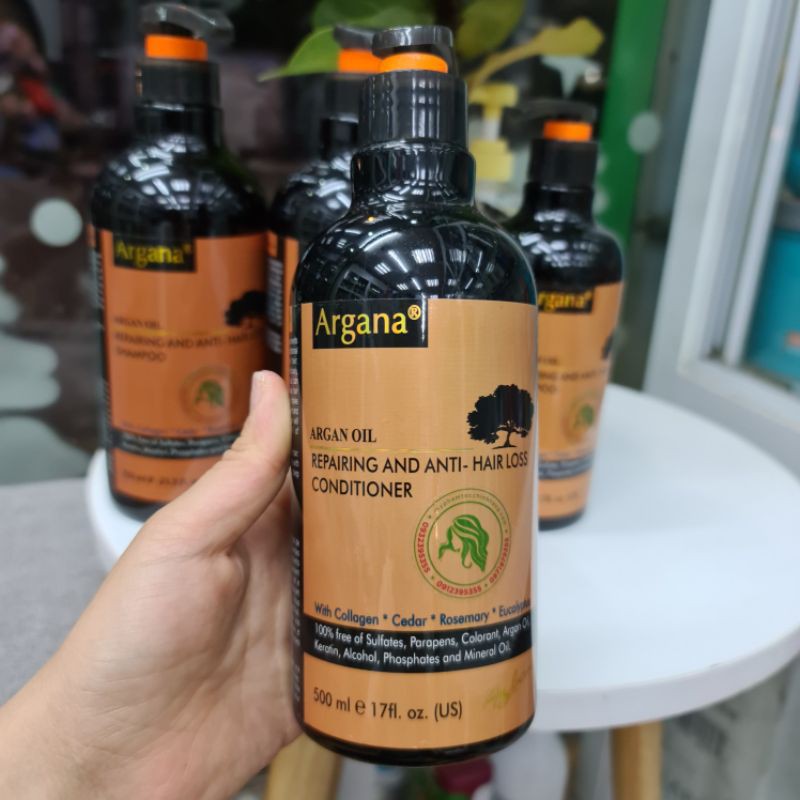 LẺ DẦU GỘI HOẶC DẦU XẢ ARGANA PHỤC HỒI VÀ NGĂN RỤNG TÓC 500ML - 750ML