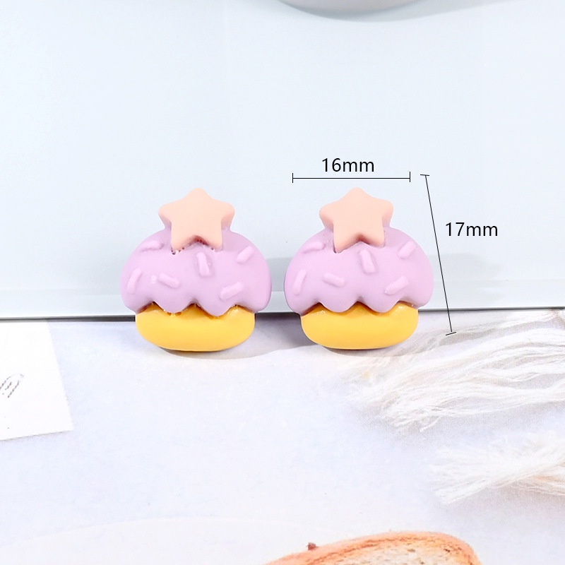 Set 10 Phụ Kiện Trang Sức Hình Cây Kem Nhiều Màu Dễ Thương