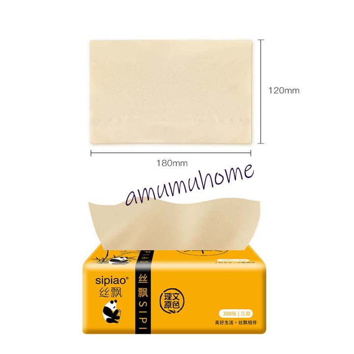 Giấy ăn gấu trúc SIPIAO nội địa trung quốc 300paper/gói