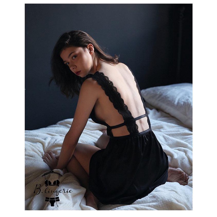 Váy Ngủ Gợi Cảm Cổ Chữ V - B.Lingerie