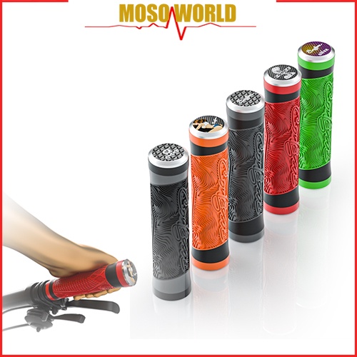 Bọc tay lái xe đạp MOSOWORLD bằng xốp có thể khóa một bên dành cho xe đạp gấp/xe đạp leo núi kèm nút đậy