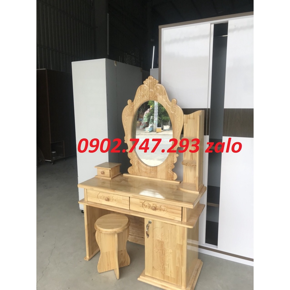 bàn trang điểm gỗ thông 100% sang xịn cho chị em giá tận xưởng