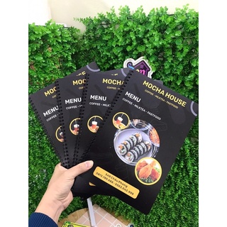 Menu nhựa pvc