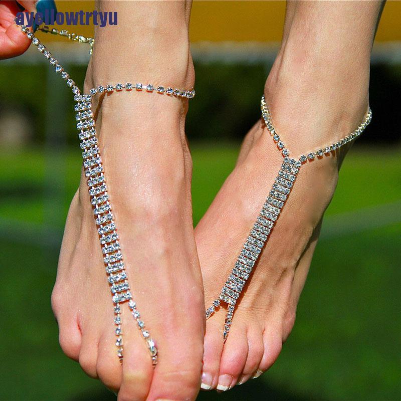 Lắc Chân Đính Đá Cho Chân Trần Thời Trang Đi Biển Cho Cô Dâu | BigBuy360 - bigbuy360.vn