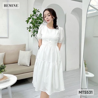 Đầm eo thắt chéo tùng xòe BEMINE MT5531