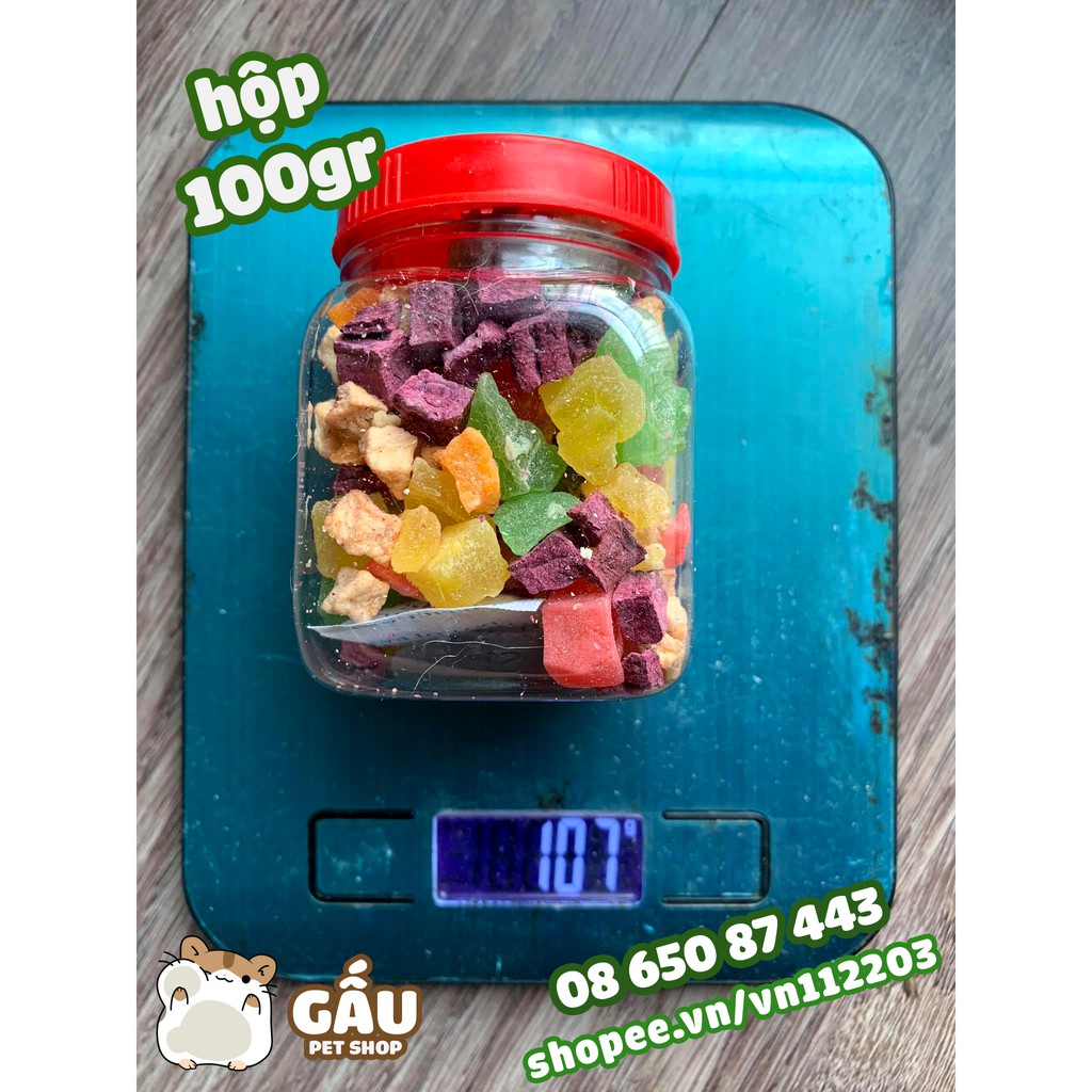 Trái cây sấy hỗn hợp vitamin hamster