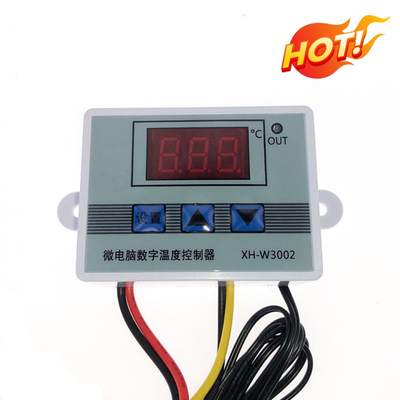 Bộ điều khiển nhiệt độ LED kỹ thuật số W3002 12V 24V 110-220V 10A