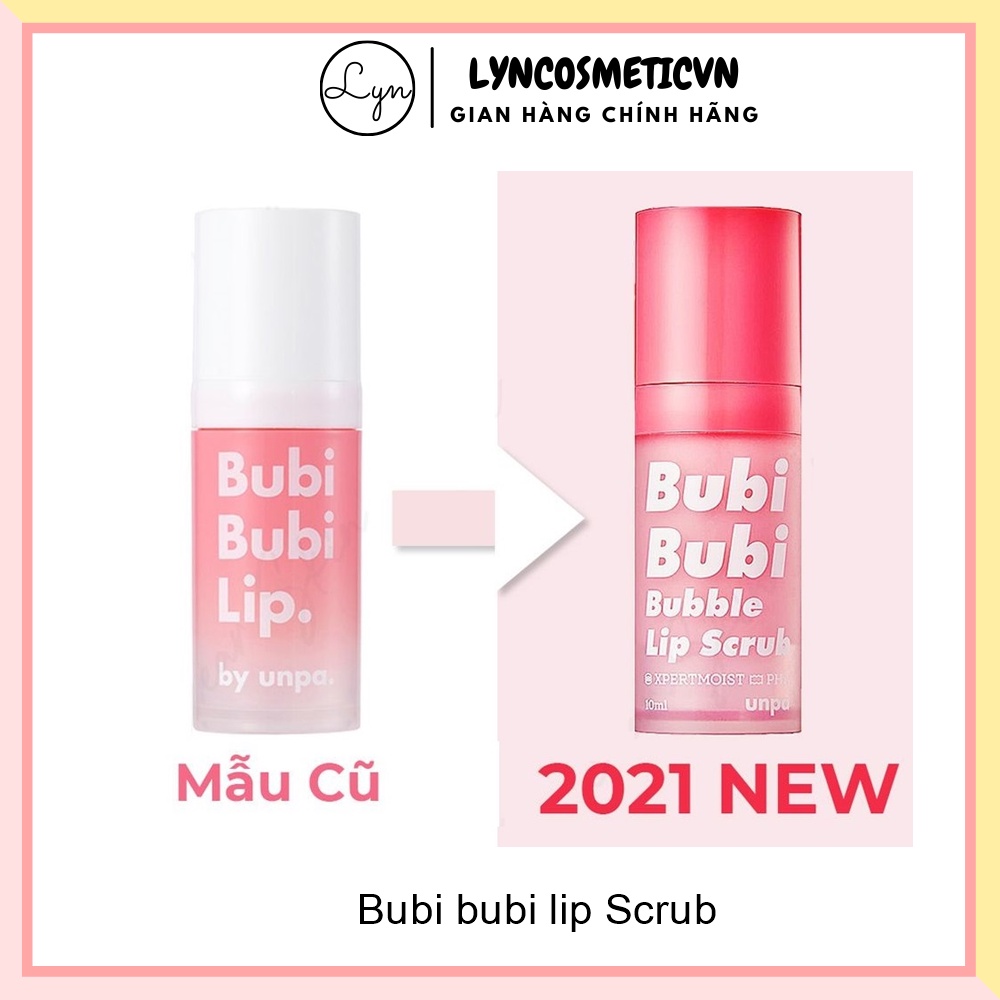 Tẩy tế bào chết môi sủi bọt Bubi Bubi Lip Unpa