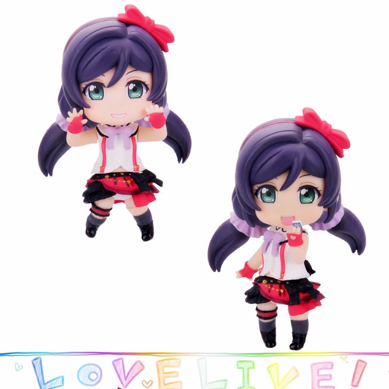 Anime Love Live Tojo Nozomi Q Version Doll PVC Action Figures Collectible Model Toy