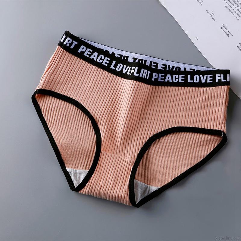 Women Comfort Breathable Letters Waist Yoga Girl Panties | WebRaoVat - webraovat.net.vn