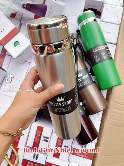 Bình Giữ Nhiệt Inox Bottle Sport 1000ML INOX Có Dây Xách tiện lợi .TT | BigBuy360 - bigbuy360.vn