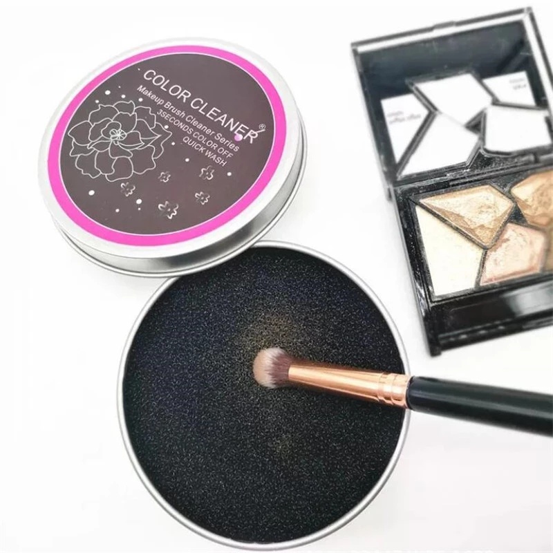 [Hàng mới về] Hộp mút làm sạch cọ trang điểm loại bỏ màu phấn nhanh chóng tiện lợi