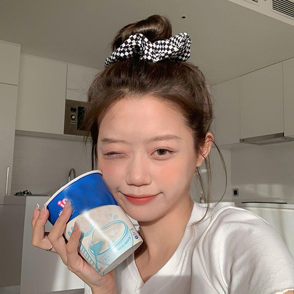 Băng Đô Cài Tóc Họa Tiết Sọc Caro Chống Trượt Thời Trang Cho Nữ