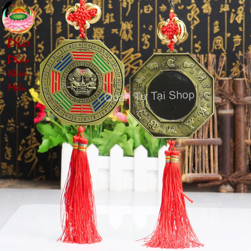 Gương bát quái hổ phù,hóa giải tai ương, nạn kiếp, phong thủy nhà cửa- gương bát quai