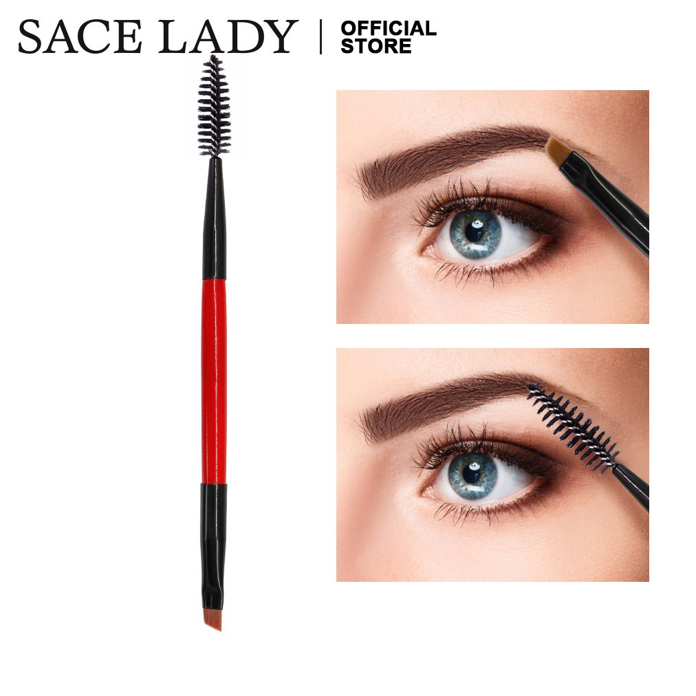 Cọ Vẽ Lông Mày SACE LADY 2 Đầu Thiết Kế Đơn Giản Tiện Dụng