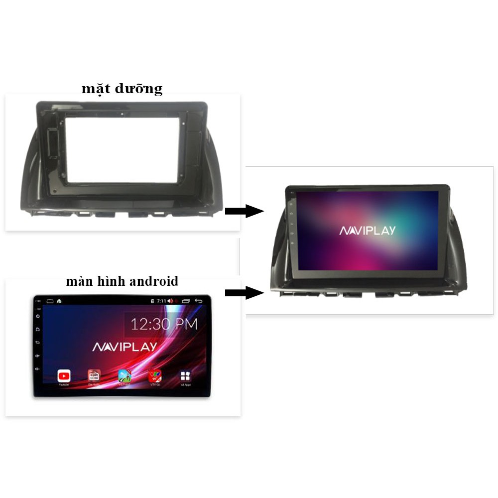 Màn hình DVD Android xe Mazda CX5 2013-2017,cắm sim 4G,wifi,RAM 2GB,ROM 32GB. Gói combo 3 trong 1