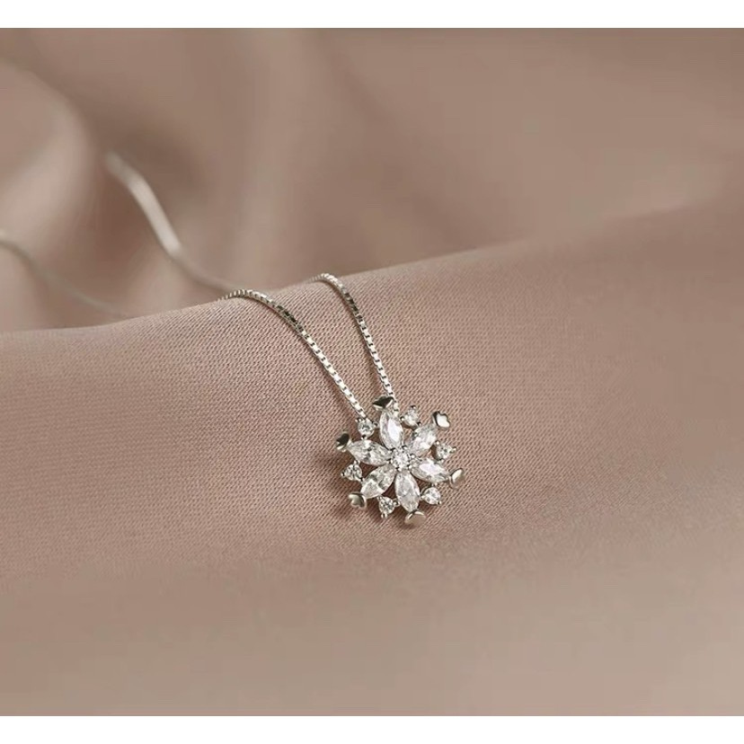 Dây chuyền bạc nữ TLEE Snowfake nữ tính TleeJewelry D0125