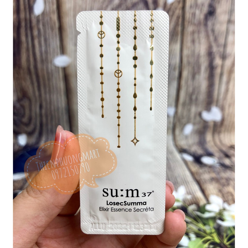 10 Gói Sample Sum Vàng - Nước thần Su:m37 - Losec Summa Elixir Essence Secréta 1ml/gói