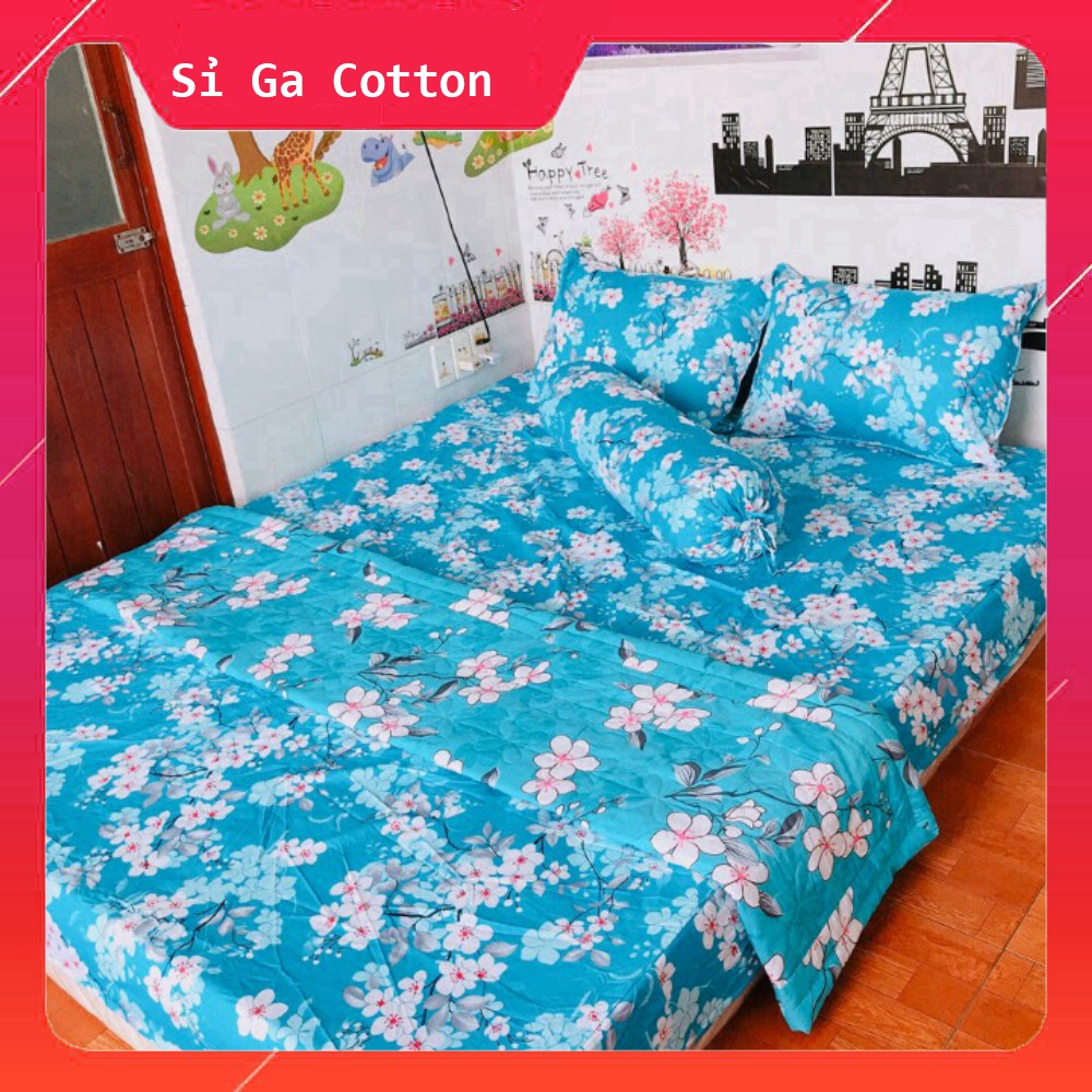 [RẺ VÔ ĐỊCH] Chăn Drap 5 Món  Cotton Thắng Lợi ( Chuẩn Logo Công Ty )-nhiều màu chat chọn màu