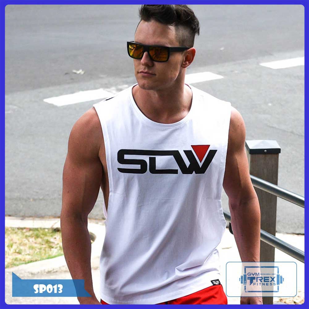 Áo tanktop gym nam SP013, Áo ba lỗ gym - Gym Trex