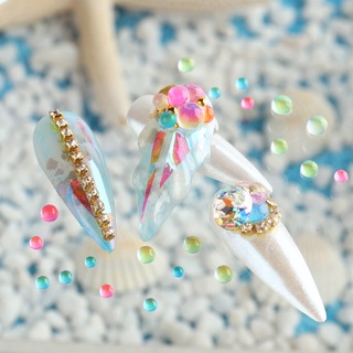 Hạt Pha Lê Thủy Tinh Trang Trí Móng Tay 3D Lấp Lánh