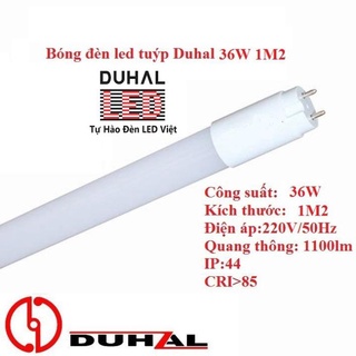 Bóng đèn tuýp led duhal 36w 20w 1m2 10w 0m6