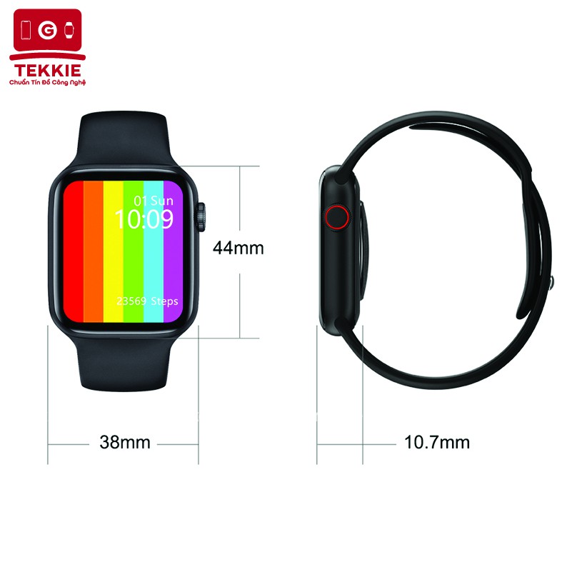 Đồng Hồ Thông Minh Smart Watch W46 Series 6 thay đổi ảnh nền - Chống nước IP68 - Sạc không dây