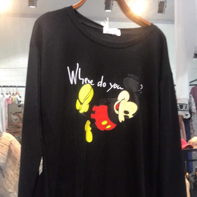 Áo cotton thu micky