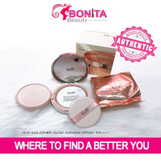 Phấn Nước Cushion Clio Kill Cover Glow Cushion SPF50+ PA+++ Màu Hồng