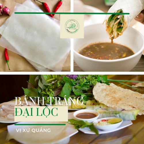 Bánh tráng Đại Lộc (500gr) - Làm món bánh tráng cuốn thịt heo chuẩn vị Đà Nẵng - bánh nhúng nước mềm, dẻo, ngon