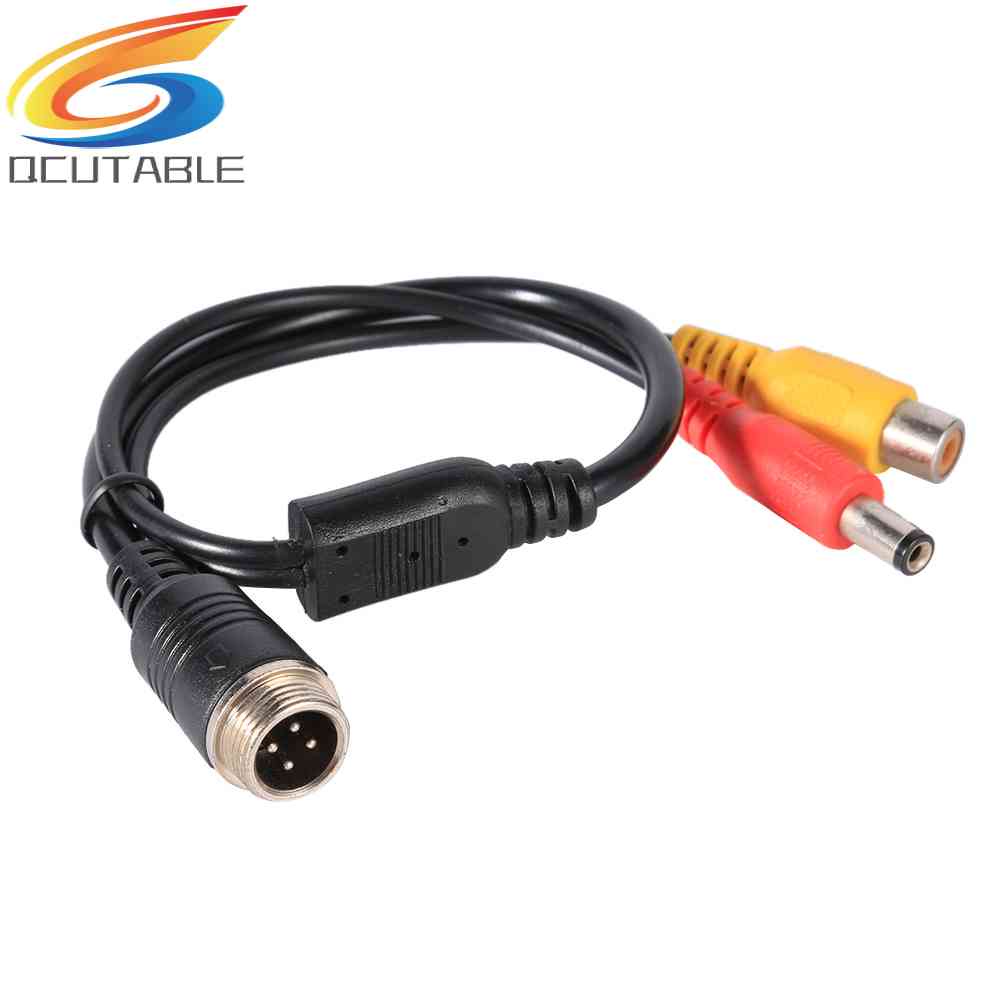 Dây Cáp Chuyển Đổi M12 4Pin Aviation Head Sang RCA Female DC Male