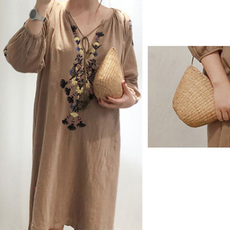 Túi Xách Nữ Túi Đeo Chéo Đan Mây Phong Cách Bohemian Thanh Lịch Dành Cho Nữ